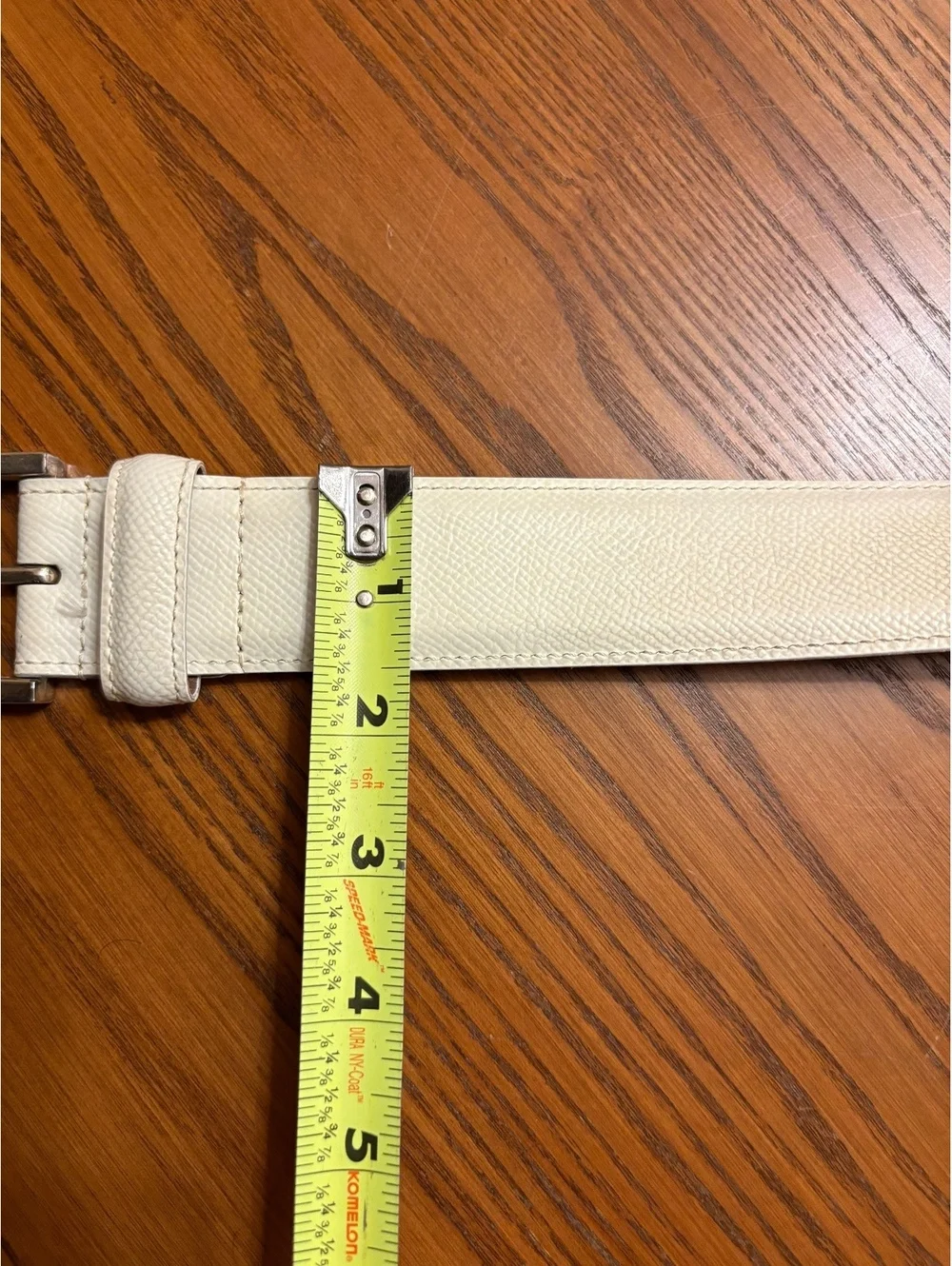 Jack Nicklaus Allen Edmonds Golf Belt 36 Textured White USA Made